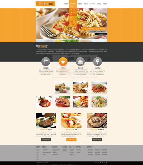 【psd】美食餐饮服务行业网站模版下载_图片编号:wli12358625_企业网